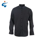 Top quality fashion eco-friendly long sleeve black stripped shirt for men