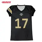 Best price team American football uniform jersey black OEM 2019