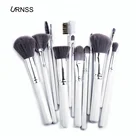 Private label High End Cosmetics 13pcs Makeup Brush Set with white handle