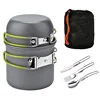 Outdoor Kitchen 5 PCS Camping Cooking Cookware Set with Cutlery Set