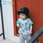Popular design summer asian baby boy clothing sets t-shirt + shorts 2008