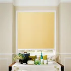 Wireless yellow color remote yellow color blackoutfabric electric roller blinds for office