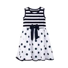 Summer Polka Dot Bow Design Baby Dress Girls