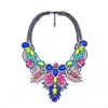 New Fashionable Jewelry Crystal Gem Bib Necklace Wholesale QL009