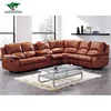Custom Luxury Furniture Reclining Corner Sofa, New Design Comfortable Modern Corner Sofa Set