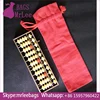Custom canvas abacus bags long drawstring packing pouch