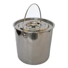 Stainless steel bucket 5 gallon European bucket 5l10l 5litre 20l with lid