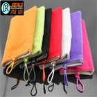 custom multicolor designed microfiber mobile phone bag