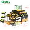 fresh fruit and vegetable display stand
