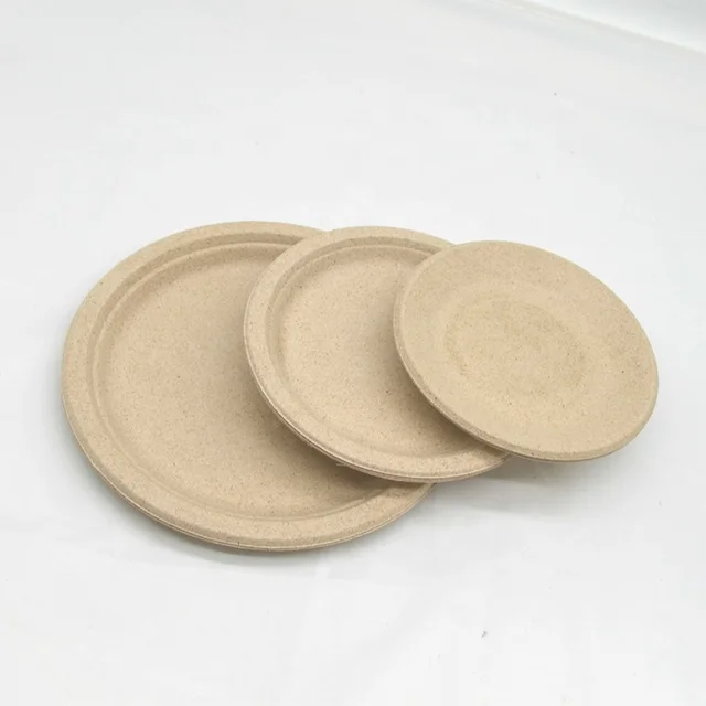 Factory Wholesale Eco Friendly Sugarcane Dinner Disposable Plates