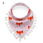 Snap Anti-bacterial Girl Newborn Infant Cotton Waterproof Baby Bib Apron Children Teether