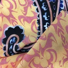 Factory Direct Custom printed recycled sari silk fabric