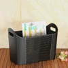 Promotional PU Leather Office Magazine Leather Basket