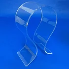 Wholesale custom clear U type design acrylic earphone holder headphone display stand suitable for most headphone sizes