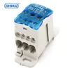 80A single stage Modular Panel Power juction box, bus bar Screw Cage Distribution Terminal Block din rail