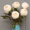 ZERO Hot Seal Simulation Flower Real Touch Romantic Silk Artificial Cabbage Rose For Home Wedding Party Decoration
