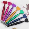 2019 Thailand in stock attractive cheap colorful thin heart fluent ballpoint writing pen 071