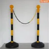 Safety Products Parking Lot Reflective Road Plastic Chain Barriers Post