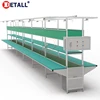 Detall- high quality computer assembly line with LED light