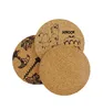 Best promotional customized cork round edges coaster