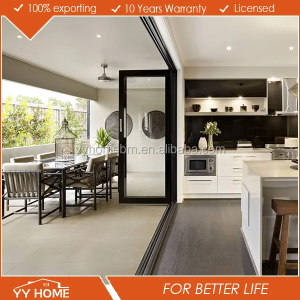 Aluminum Frame Tempered Glass Bifold Folding Door Used Exterior ... Aluminum Frame Tempered Glass Bifold Folding Door Used Exterior ...