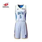 New Design Reversible Basketball Jersey Wear Customized Minimum Order Basketball Jersey Uniform