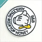 Factory custom logo round shoulder patch polo shirt shorts patch for men women