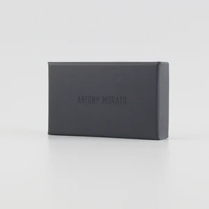 handmade black rigid gift box with lid