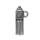 China Wholesale Custom Zinc Alloy Hair Spray Bottle Antique Silver Charm For Bracelets