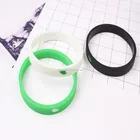 Big Size Silicone Rinbow Wristband Custom Embossed Rubber Bracelet