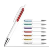 Top quality promotion pen plastic pen custom white ball pen