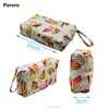 Fashion Pul fabric zipper washable pouch for cloth diaper snacksand make ups