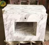 White marble stone kitchen countertop/table top/vanity top