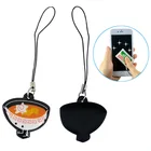 mini pvc mobile phone key chain screen cleaner