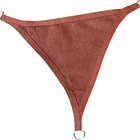HDPE virgin red color swimming pool triangle sun shade sail anti UV Colour Shade Sail