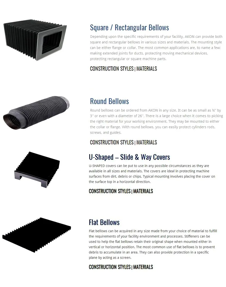 Hydraulic Cylinder Protection Dustproof Circular Bellow Covers Buy