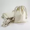 High quality low cost custom printed fabric drawstring gift bag soft cotton canvas small cloth bags bulk