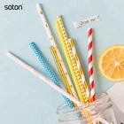 Wholesale China Red White Black FSC Biodegradable Recycled Striped Drinking Paper Straw