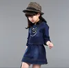 zm21645a 2016 new design baby girl boutique clothing fall sets fancy sweet girls dress