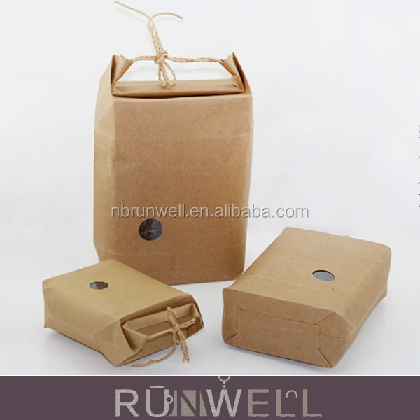 food cosmetic gift packaging kraft paper bag with