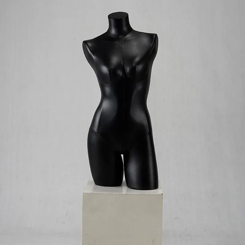 Fashion Design Life Size Pu Manikin Display Sexy Half Body Torso Curvy