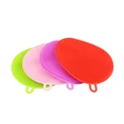 SiliconeDish Washing Sponge ScrubberBrush Silicone Cleaning