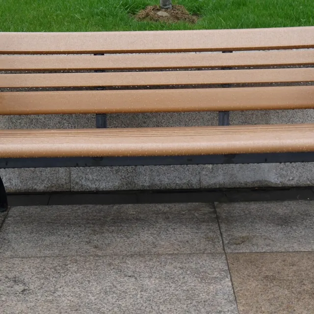 Hot sale aluminum material metal garden bench, patio furniture