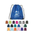 2019 Custom Logo Printed 210D Polyester Drawstring Bag for Promotions