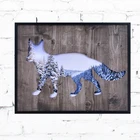 New style 3D Animal wood art painting for home decoration
