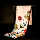 Chinese 100% silk square scarf for women Factory Wholesales Digital Printed fashion silk scarf
