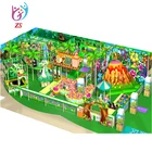 Green Forest Playground With Children Slide Indoor
