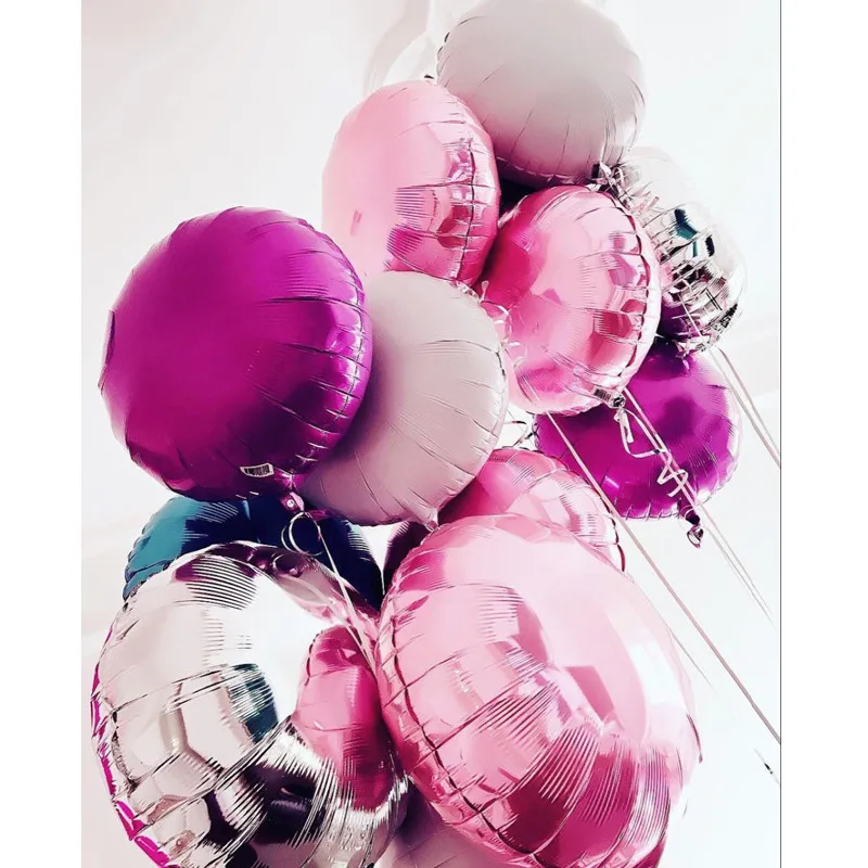 10pcs-18-inch-Party-Pure-Red-Pink-Round-Shape-Ballon-Foil-Balloons-Wedding-Decoration-Happy-Birthday