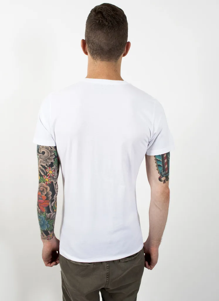 Basic Plain White Design T Shirts For Men Tape On Plain