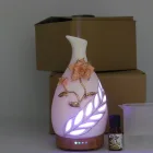 Shenzhen Manying 100ml Essential Oil Humidifier Ceramic Vase Aroma Diffuser With Handmade Flower